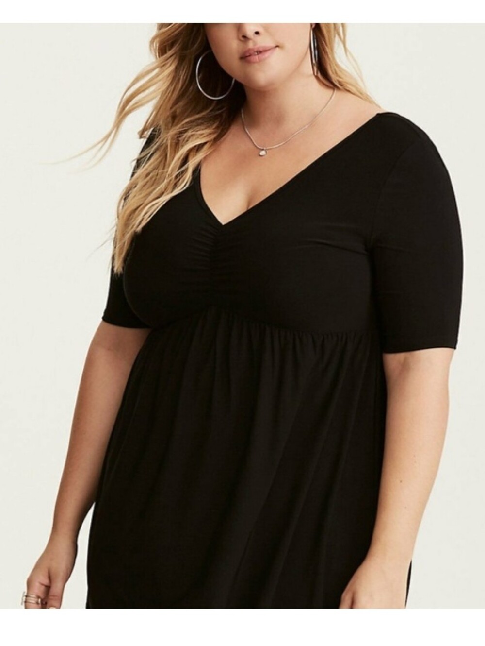Torrid Black Babydoll Top